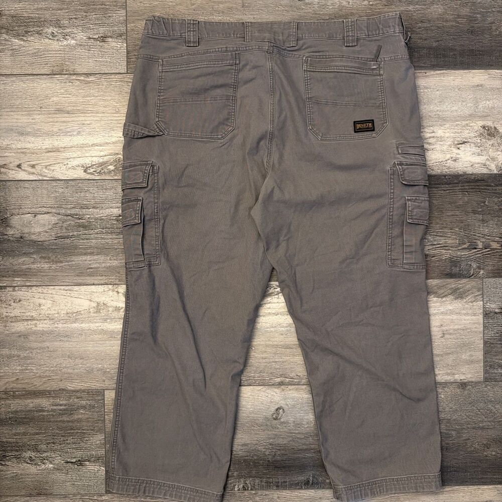 Duluth Trading Flex Fire Hose Sweat Management Chino Pant Men 44x30 Gray Stretch - Picture 9 of 9